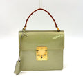 Louis Vuitton Spring Street Monogram Vernis Gri Leather Enamel Light Green