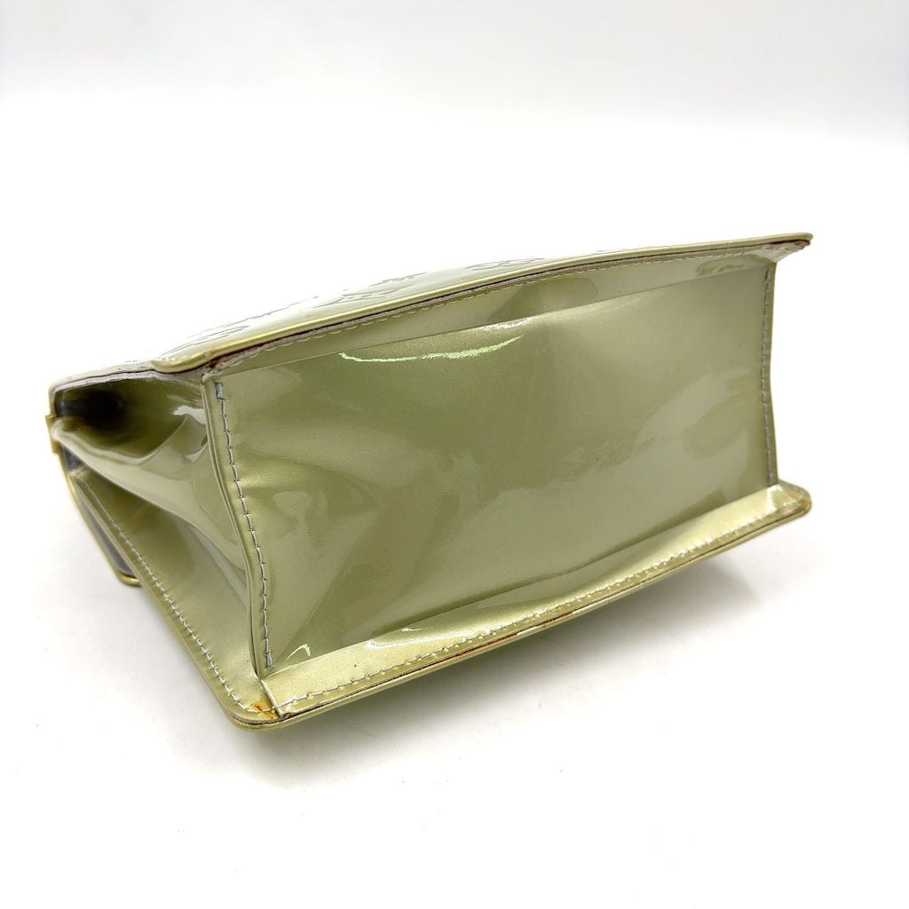 Louis Vuitton Spring Street Monogram Vernis Gri Leather Enamel Light Green — view 8
