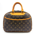 Louis Vuitton Monogram Leather Brown Light Handbag Gold