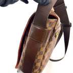 Louis Vuitton Bastille Damier Ebene Leather Brown Shoulder Bag Gold — view 7