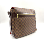 Louis Vuitton Bastille Damier Ebene Leather Brown Shoulder Bag Gold — view 2