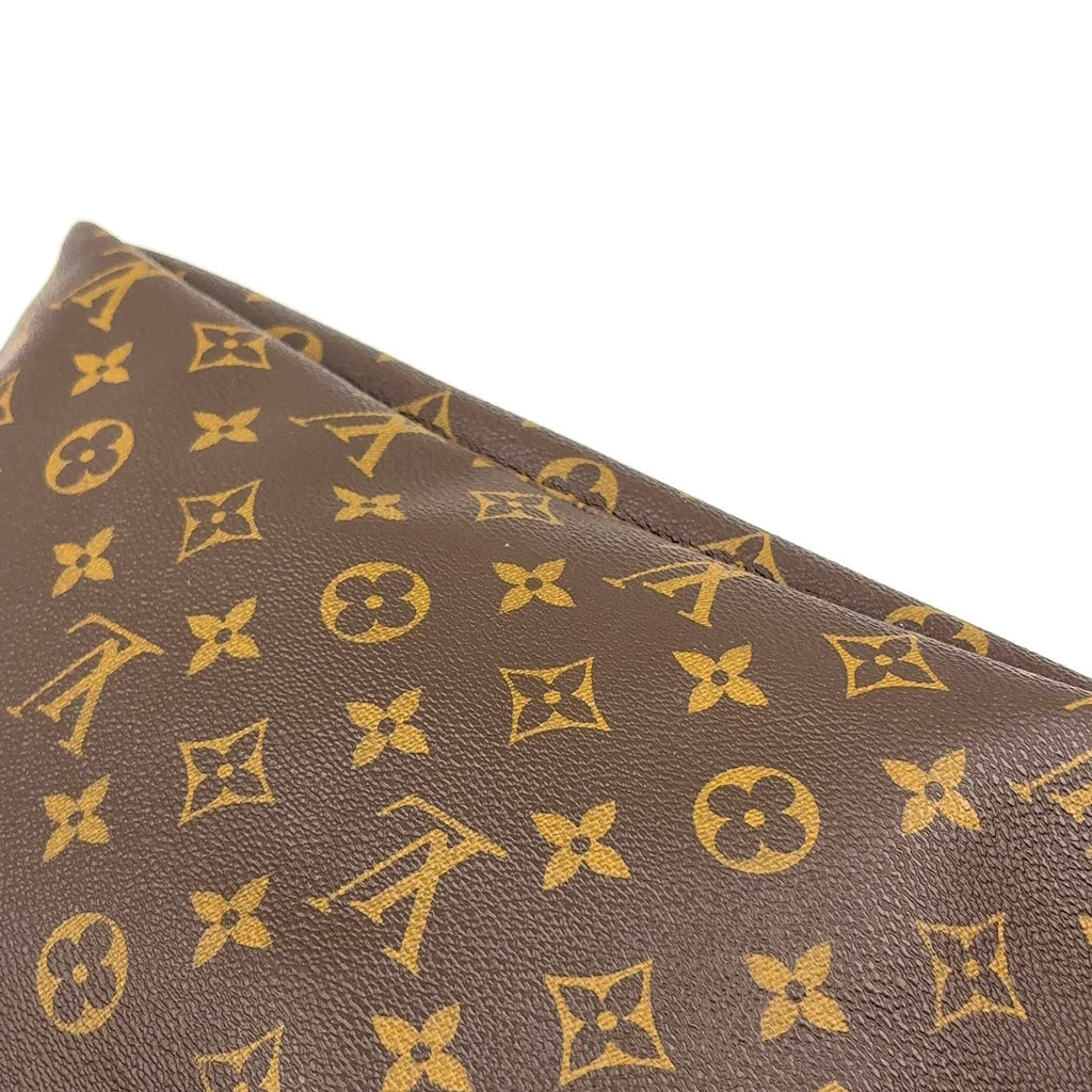 Louis Vuitton Neverfull MM Monogram Leather Brown Light Tote Gold — view 7