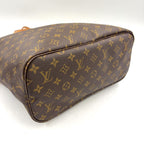 Louis Vuitton Neverfull MM Monogram Leather Brown Light Tote Gold — view 5