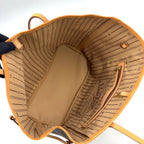 Louis Vuitton Neverfull MM Monogram Leather Brown Light Tote Gold — view 3
