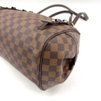 Louis Vuitton Rivington PM Damier Ebene Leather Brown Shoulder Bag Gold — view 8
