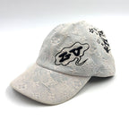 Louis Vuitton Cap Denim Monogram Production Leather Light Brown Blue Hat