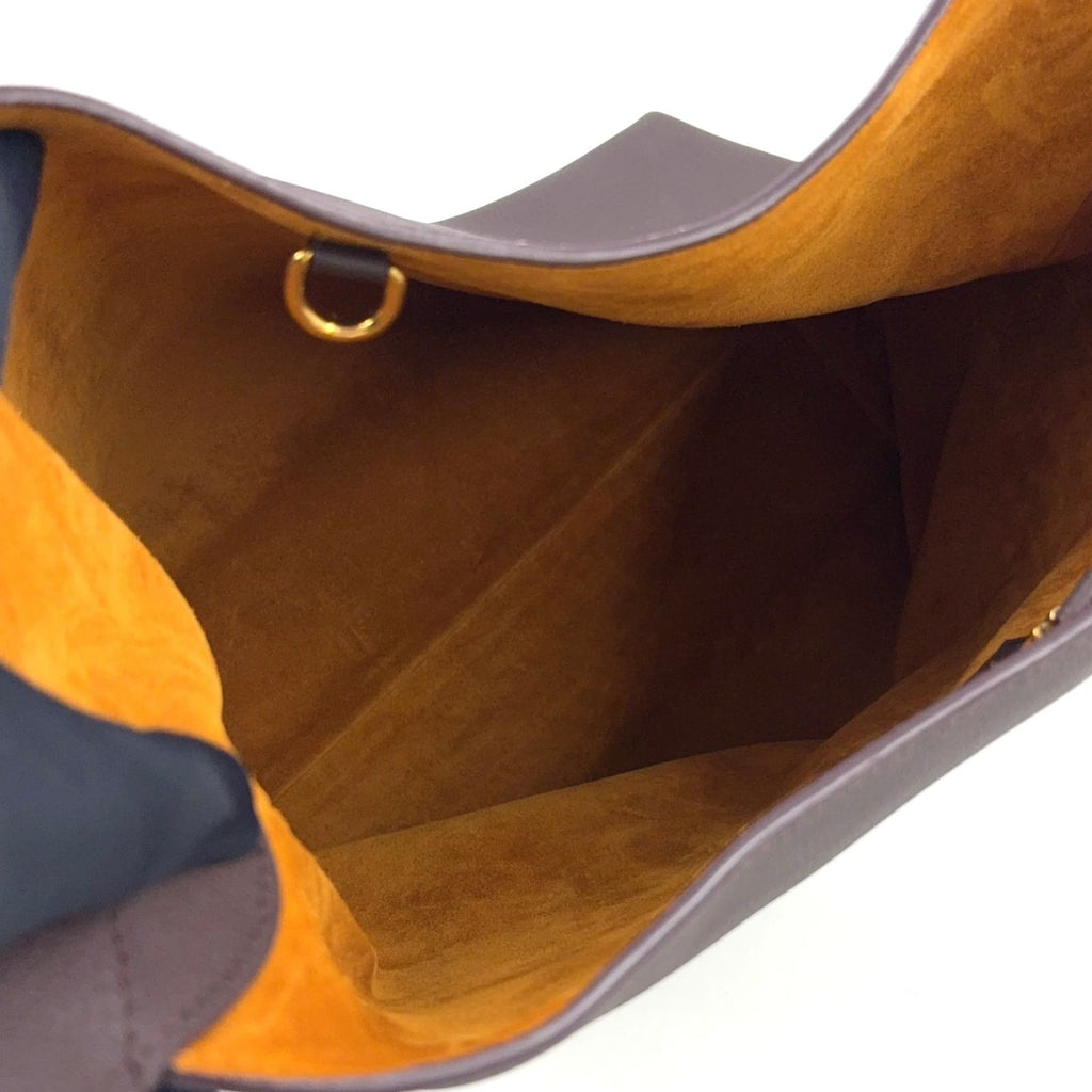 Louis Vuitton Lowkey Hobo MM Gray Leather Dark Brown Gold — view 3