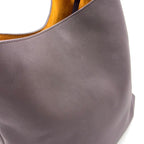 Louis Vuitton Lowkey Hobo MM Gray Leather Dark Brown Gold — view 6
