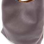 Louis Vuitton Lowkey Hobo MM Gray Leather Dark Brown Gold — view 5
