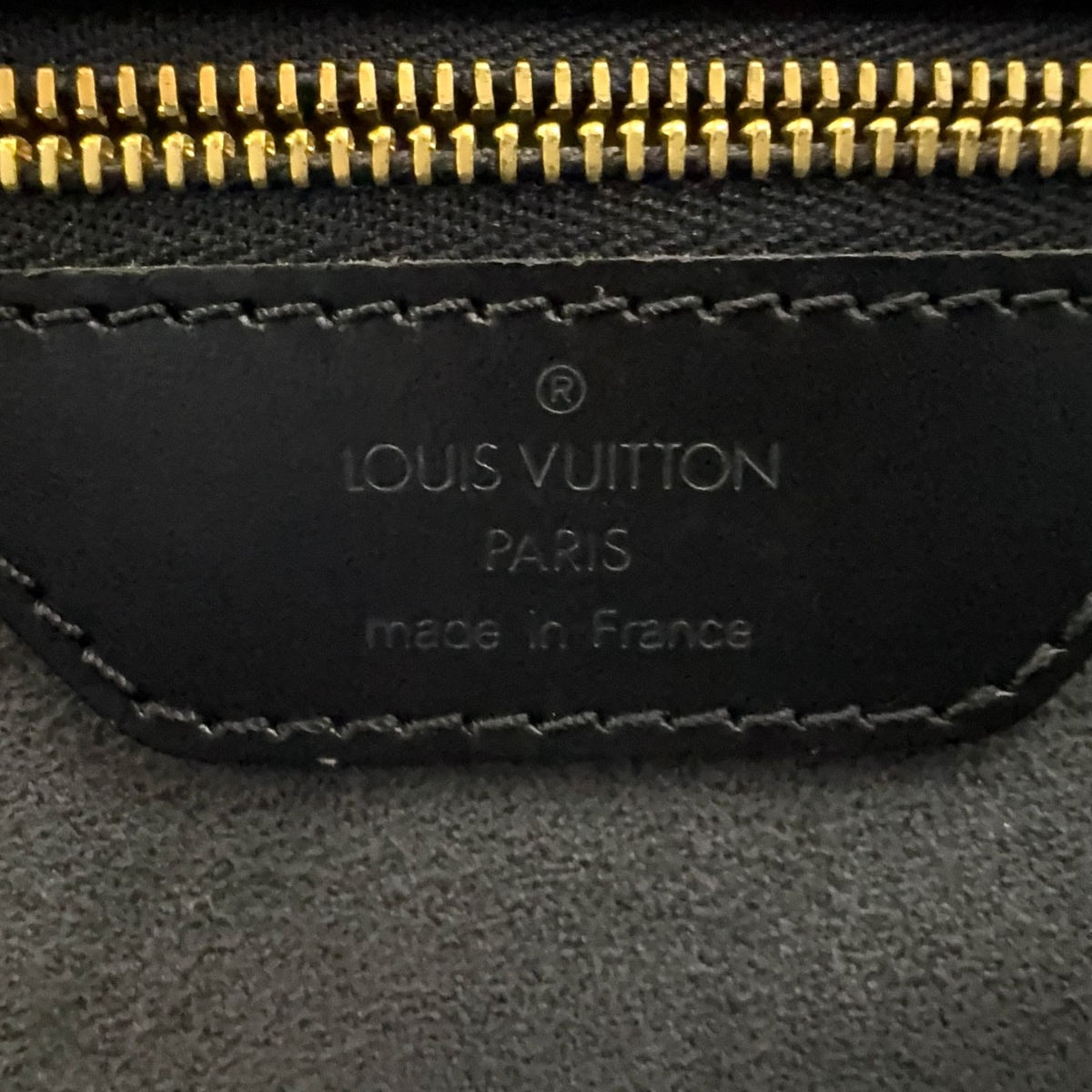 Louis Vuitton Duplex Epi Noir Leather Black Shoulder Bag Gold — view 4