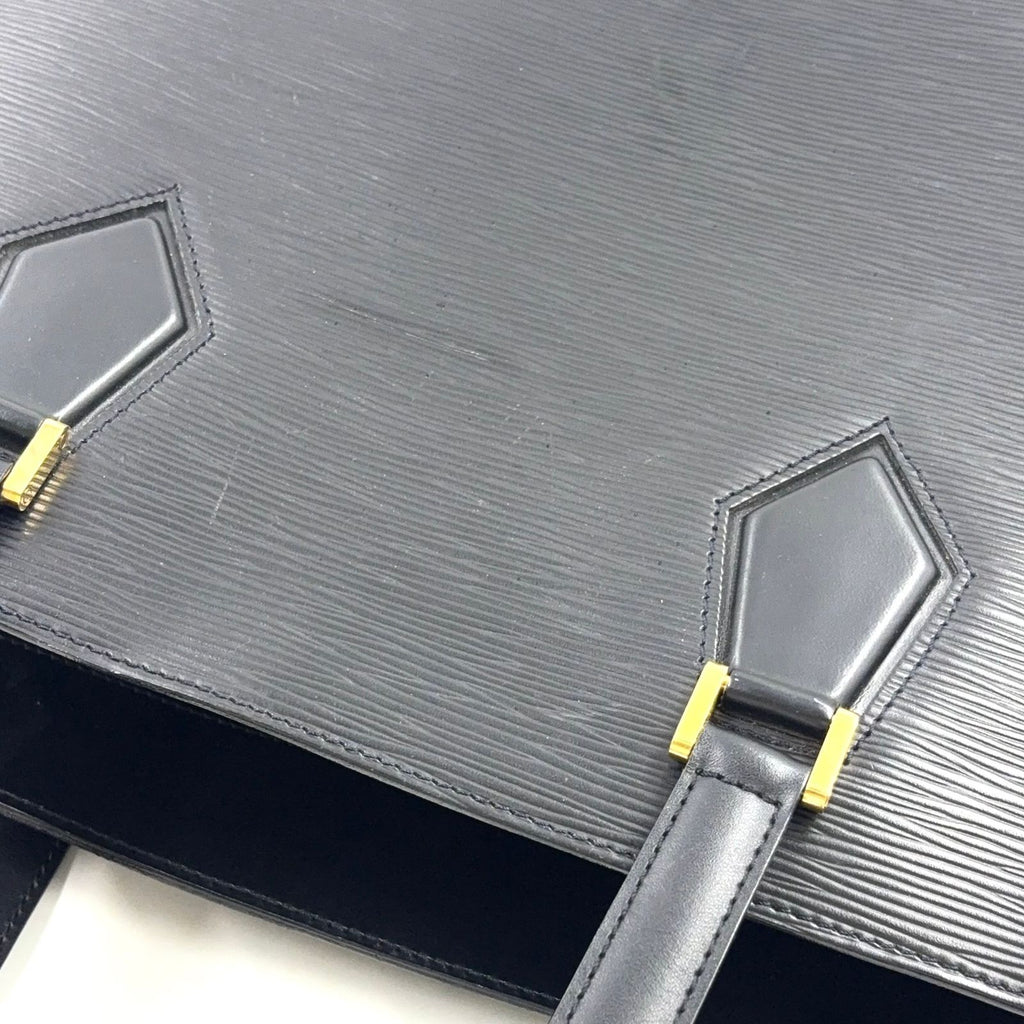 Louis Vuitton Duplex Epi Noir Leather Black Shoulder Bag Gold — view 5