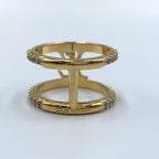 Louis Vuitton LV Iconic Strass Rhinestone Clear Gold Ring — view 4