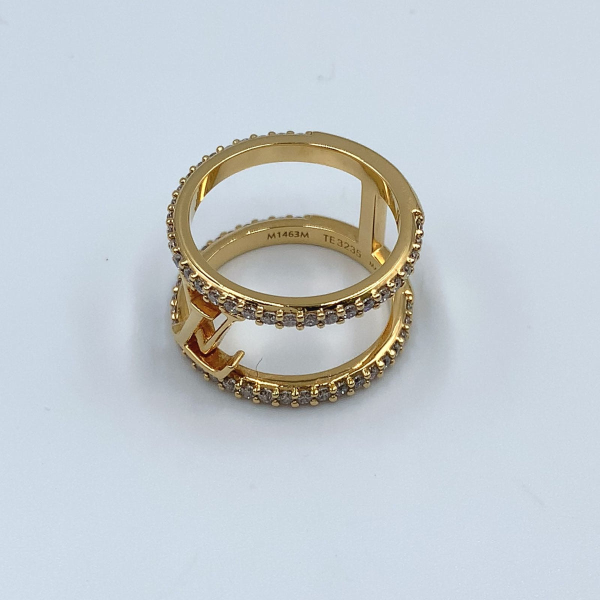Louis Vuitton LV Iconic Strass Rhinestone Clear Gold Ring — view 2