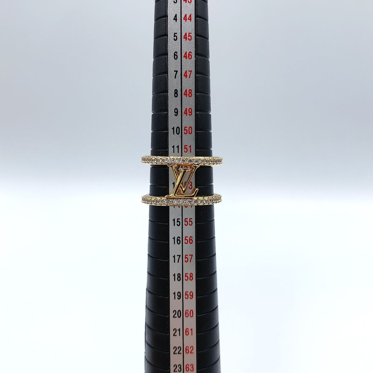 Louis Vuitton LV Iconic Strass Rhinestone Clear Gold Ring — view 7