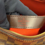 Louis Vuitton Naviglio Damier Ebene Leather Brown Shoulder Bag Gold — view 4