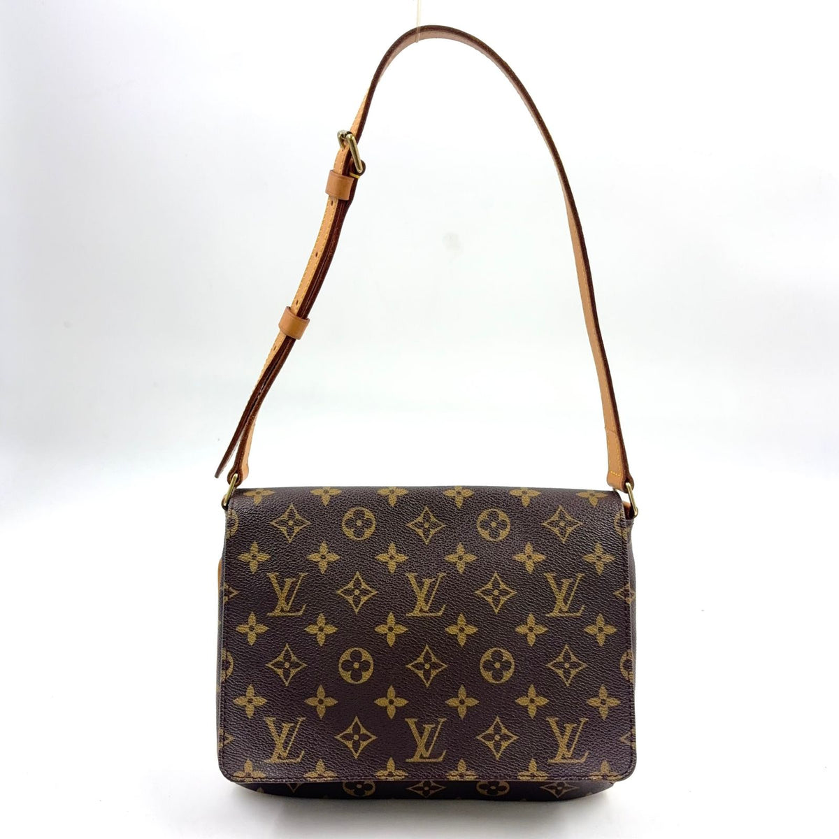 Louis Vuitton Musette Tango Short Strap Monogram Leather Brown Shoulder Bag