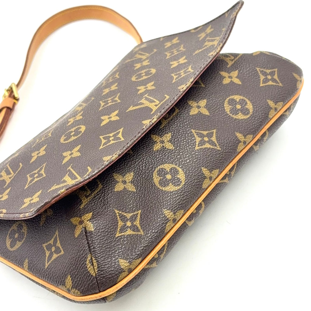 Louis Vuitton Musette Tango Short Strap Monogram Leather Brown Shoulder Bag — view 5