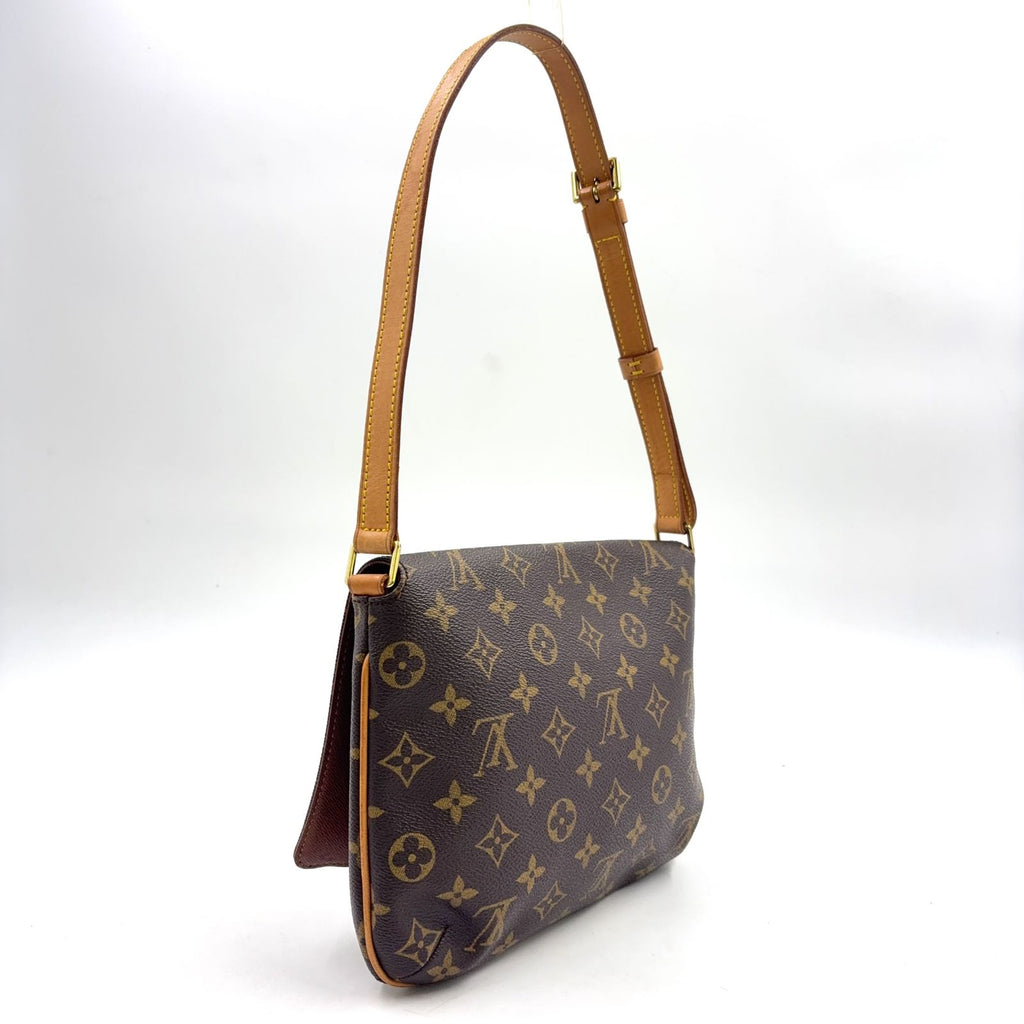 Louis Vuitton Musette Tango Short Strap Monogram Leather Brown Shoulder Bag — view 2