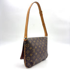 Louis Vuitton Musette Tango Short Strap Monogram Leather Brown Shoulder Bag — view 2