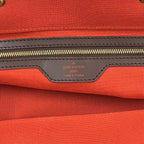 Louis Vuitton Greenwich PM Damier Ebene Leather Brown Boston Bag Gold — view 4