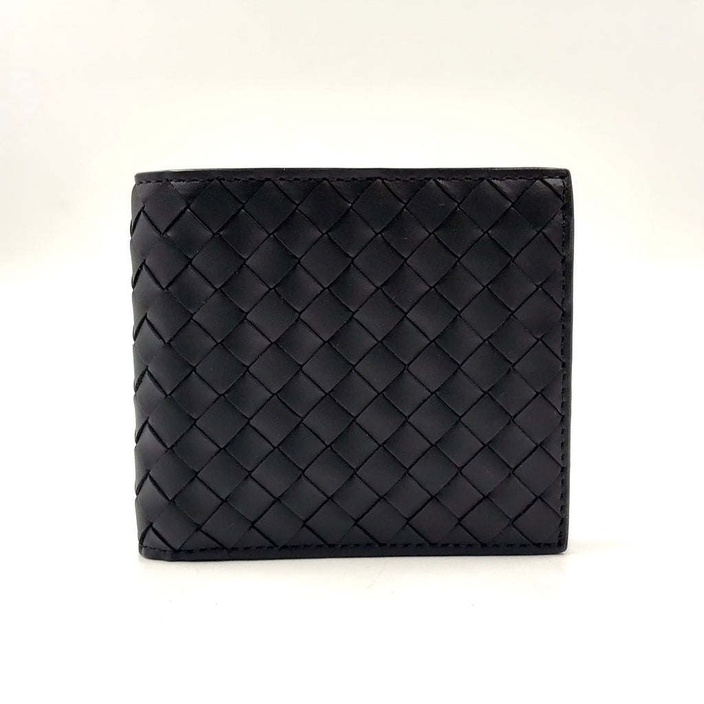 Bottega Veneta Intrecciato Leather Black Bifold Wallet