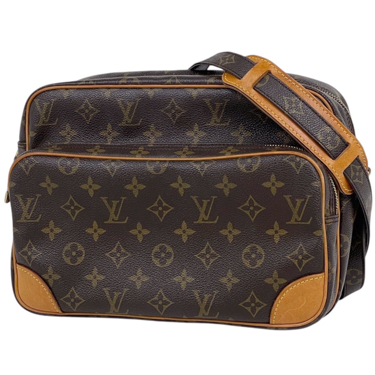 Louis Vuitton Nile Shoulder Bag Monogram Brown