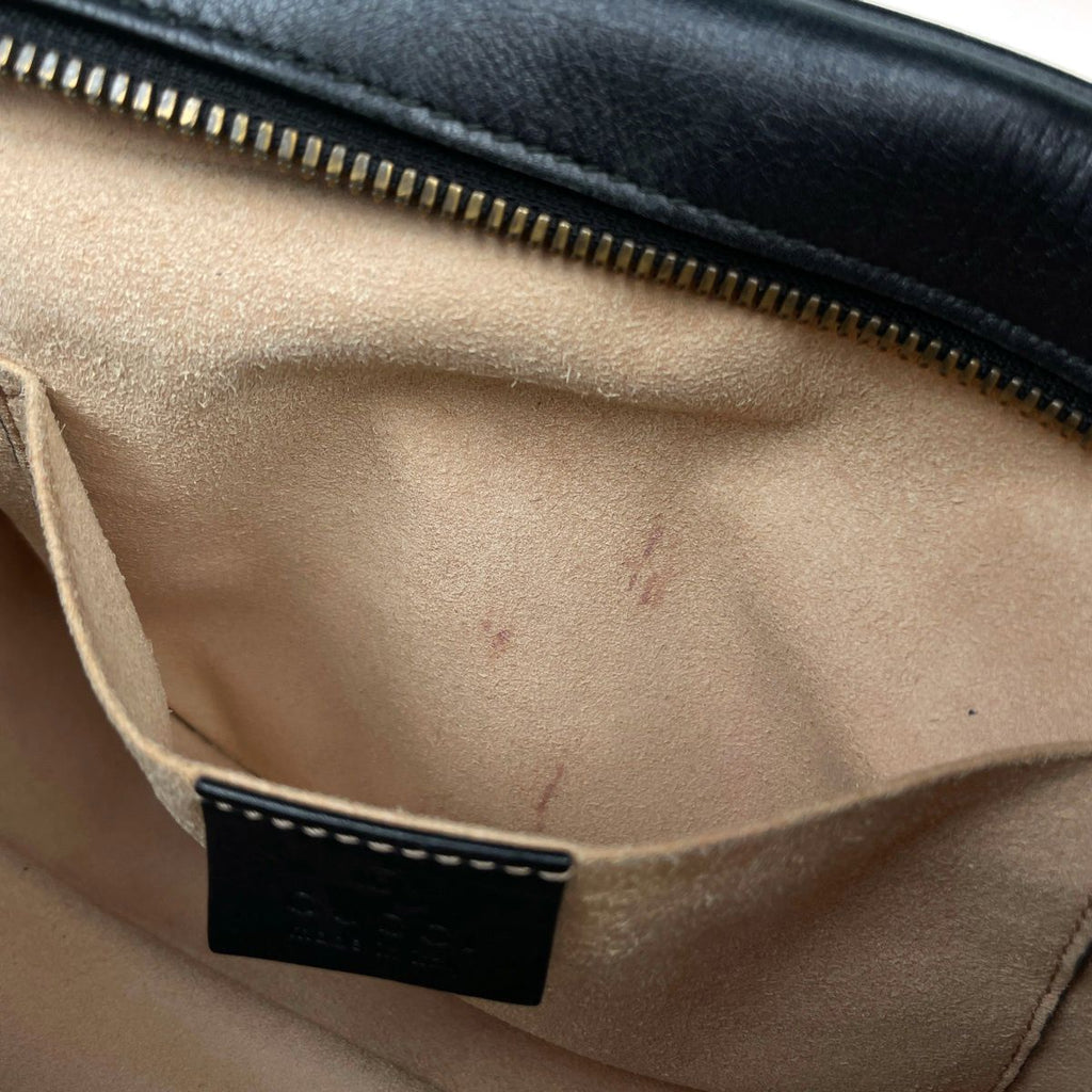 Gucci Shoulder Bag GG Marmont Double G Leather Black — view 8