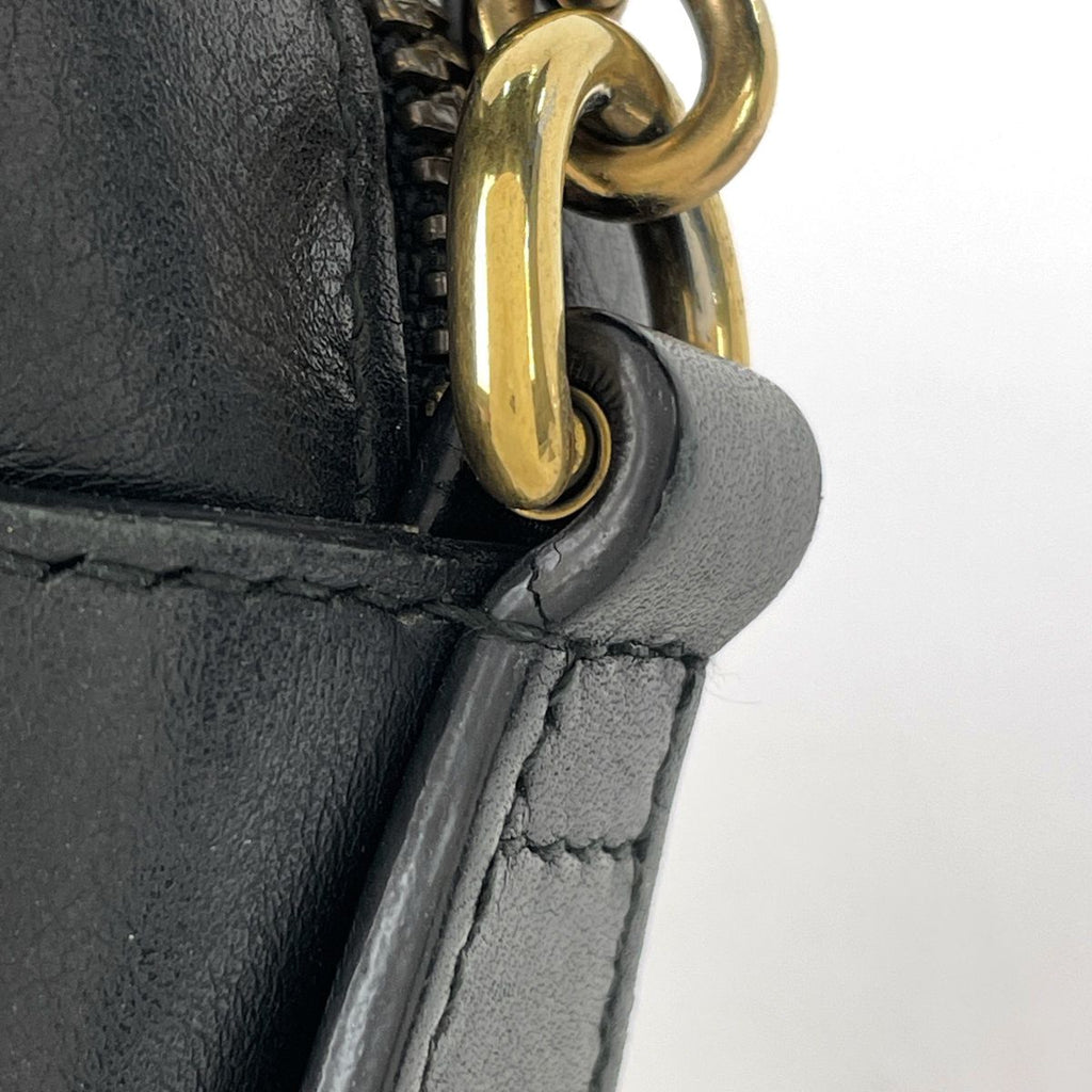 Gucci Shoulder Bag GG Marmont Double G Leather Black — view 5