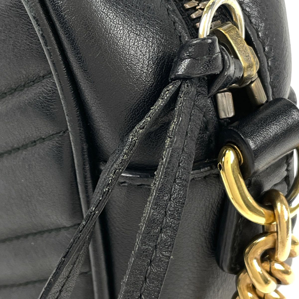 Gucci Shoulder Bag GG Marmont Double G Leather Black — view 4