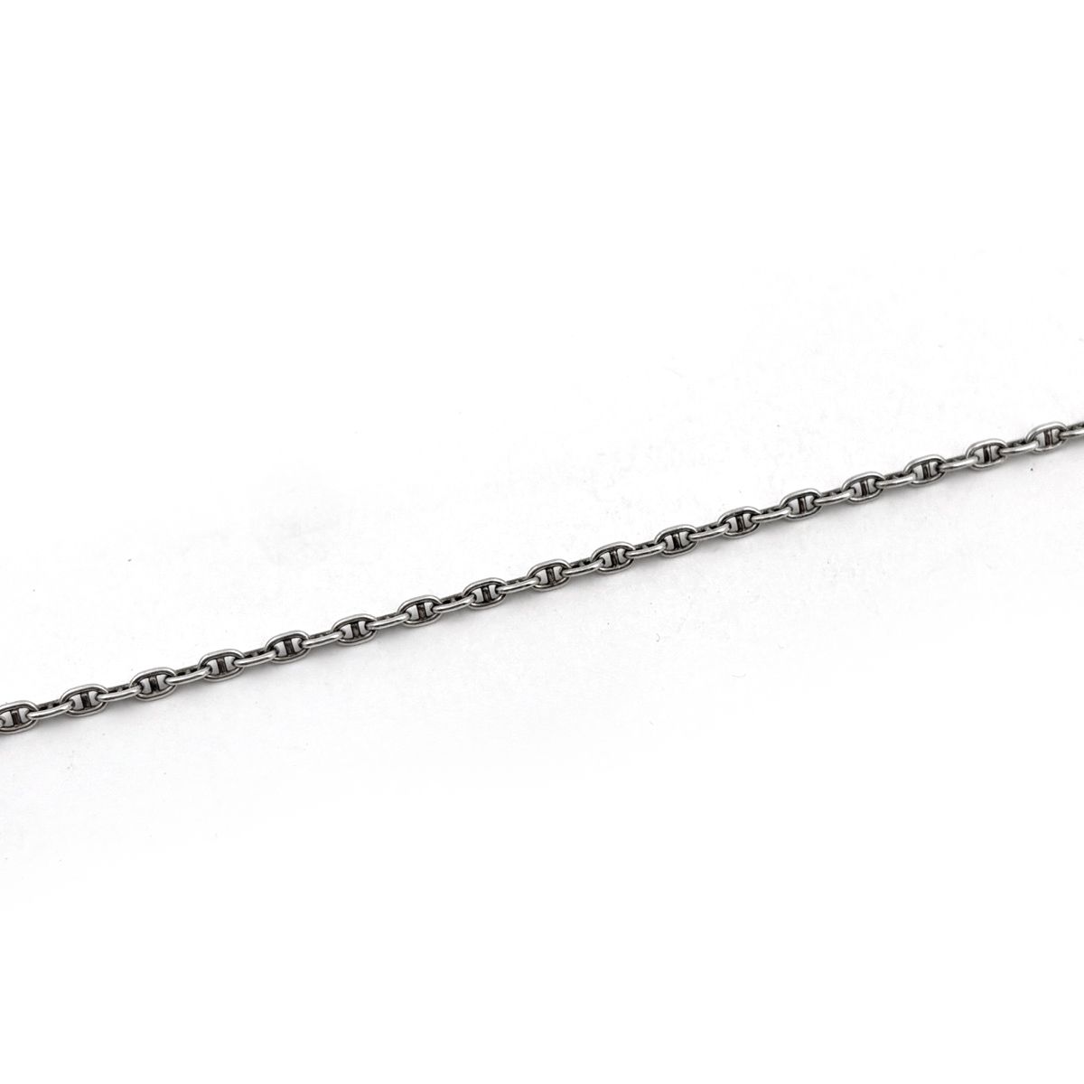 Hermes Necklace Sellier Round 925 Sterling Silver — view 2