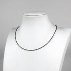 Hermes Necklace Sellier Round 925 Sterling Silver — view 5