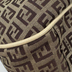 Fendi Tote Zucchino Pattern Canvas Beige White — view 4