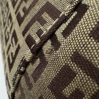 Fendi Tote Zucchino Pattern Canvas Beige White — view 3