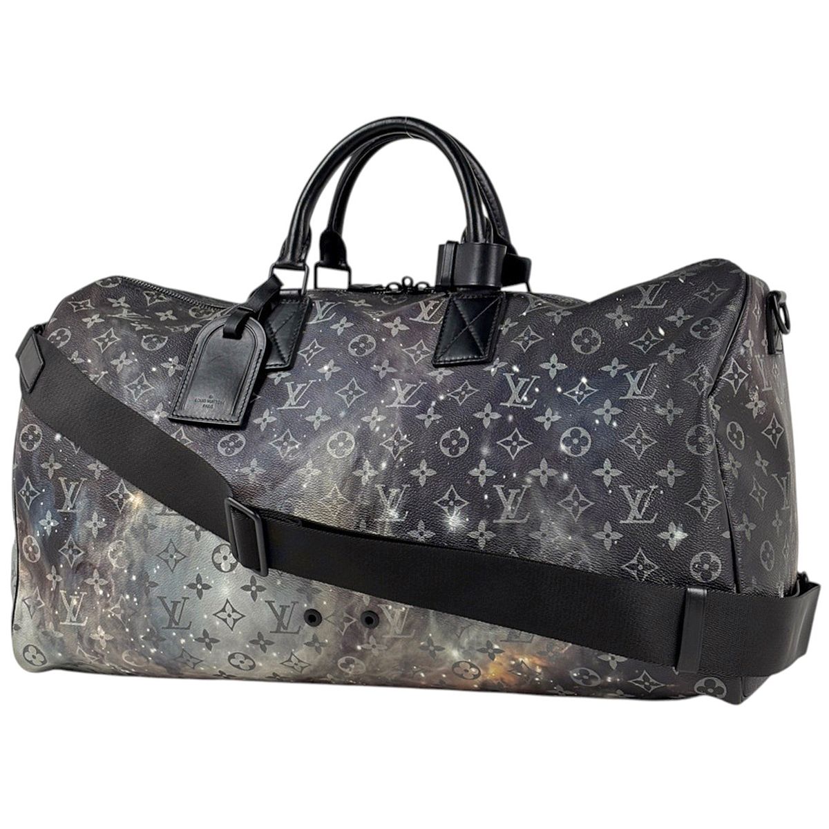 Louis Vuitton Keepall Bandouliere 50 Boston Bag 2-Way Monogram Galaxy Noir