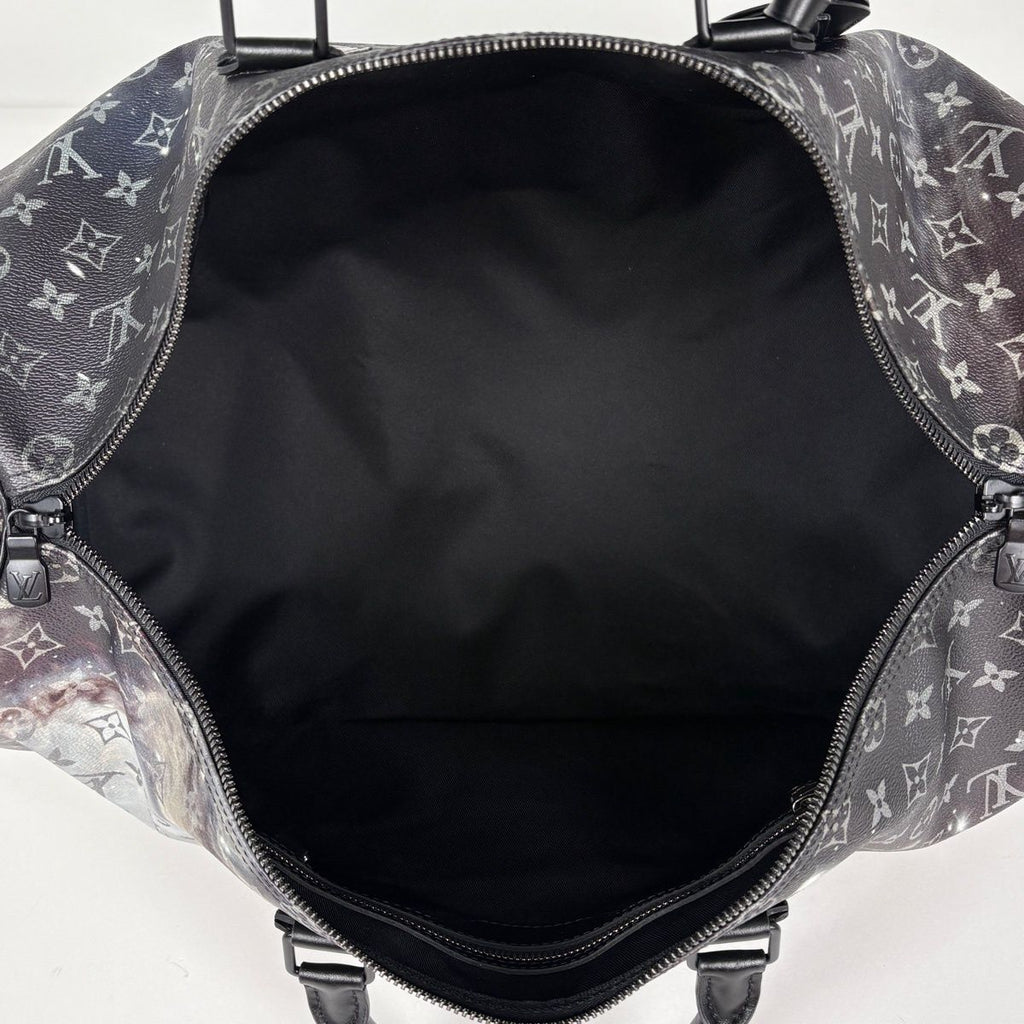 Louis Vuitton Keepall Bandouliere 50 Boston Bag 2-Way Monogram Galaxy Noir — view 8