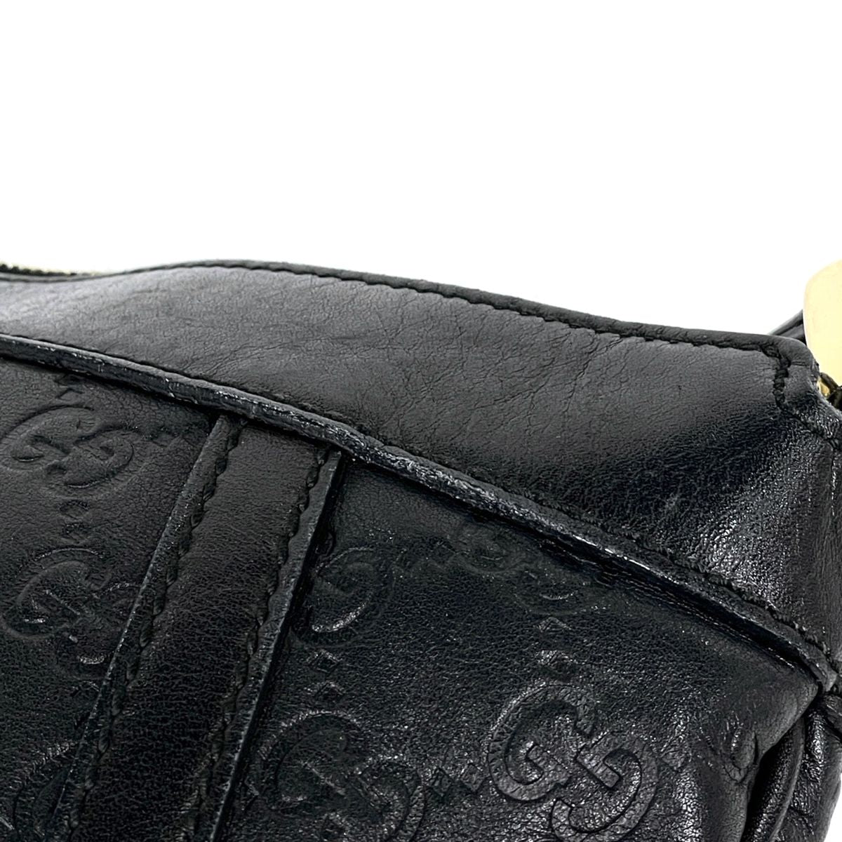 Gucci Shoulder Bag Abbey Guccissima Leather Black — view 5