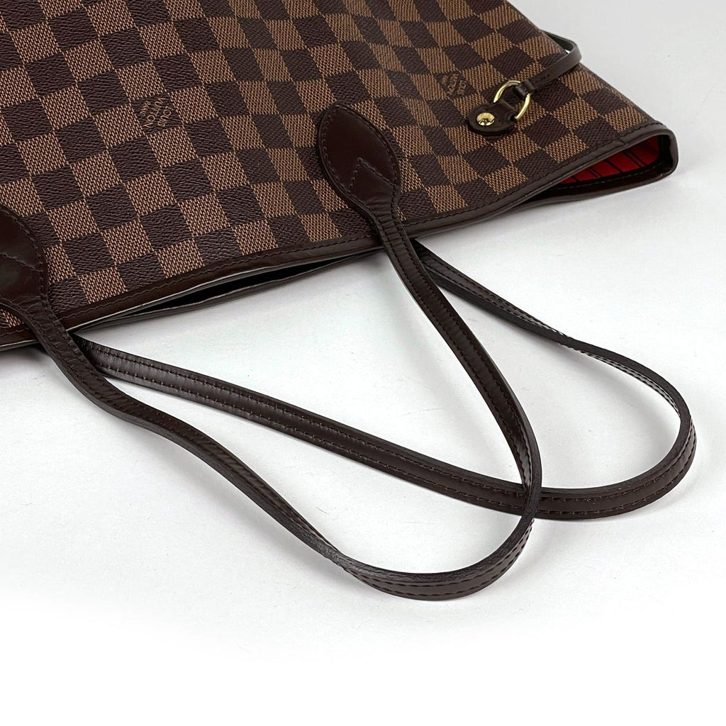 Louis Vuitton Neverfull MM Tote Damier Brown Cerise — view 6