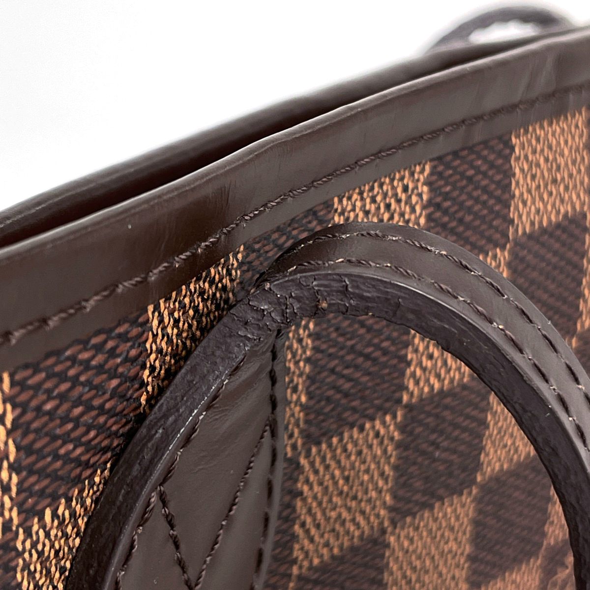 Louis Vuitton Neverfull MM Tote Damier Brown Cerise — view 4