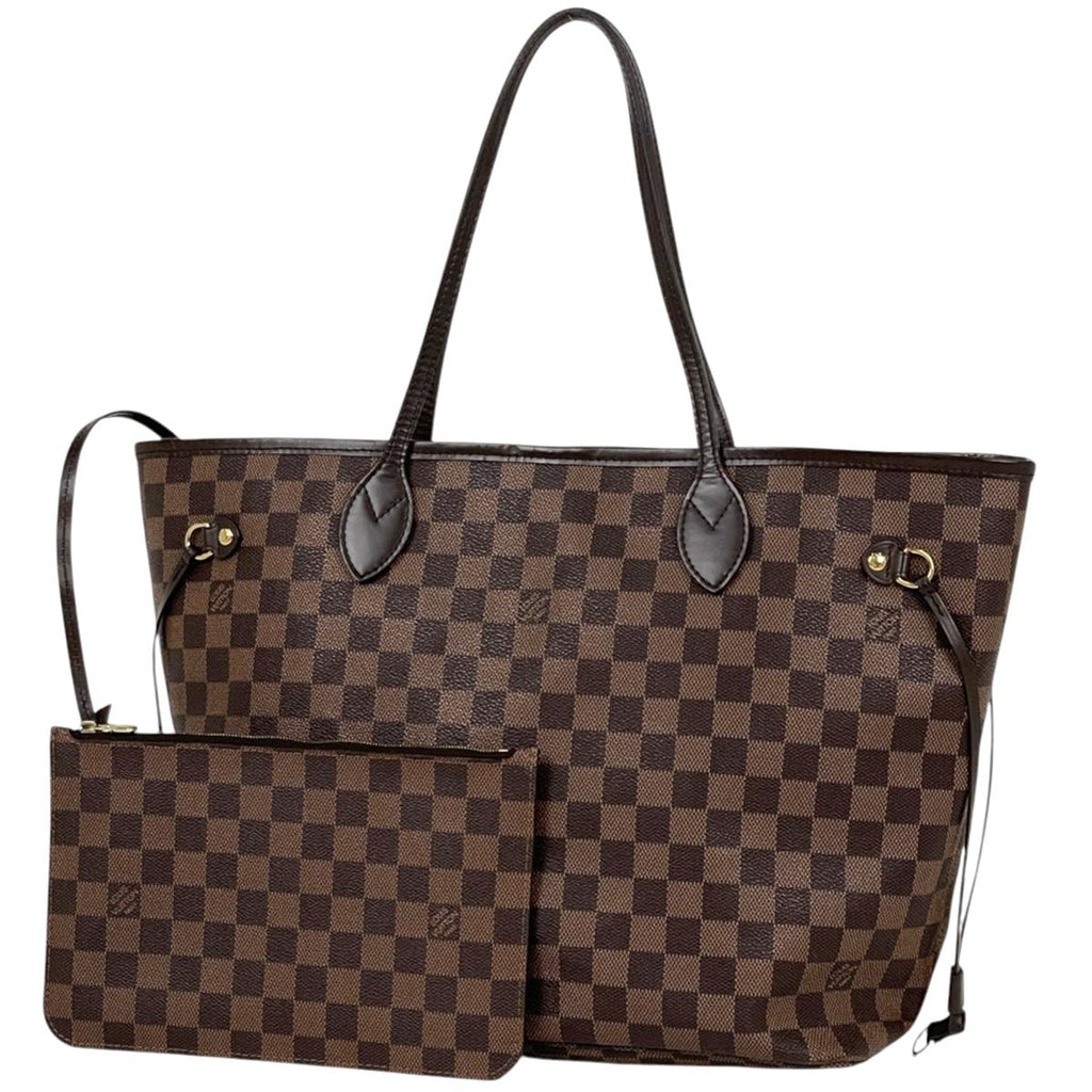 Louis Vuitton Neverfull MM Tote Damier Brown Cerise