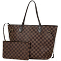 Louis Vuitton Neverfull MM Tote Damier Brown Cerise