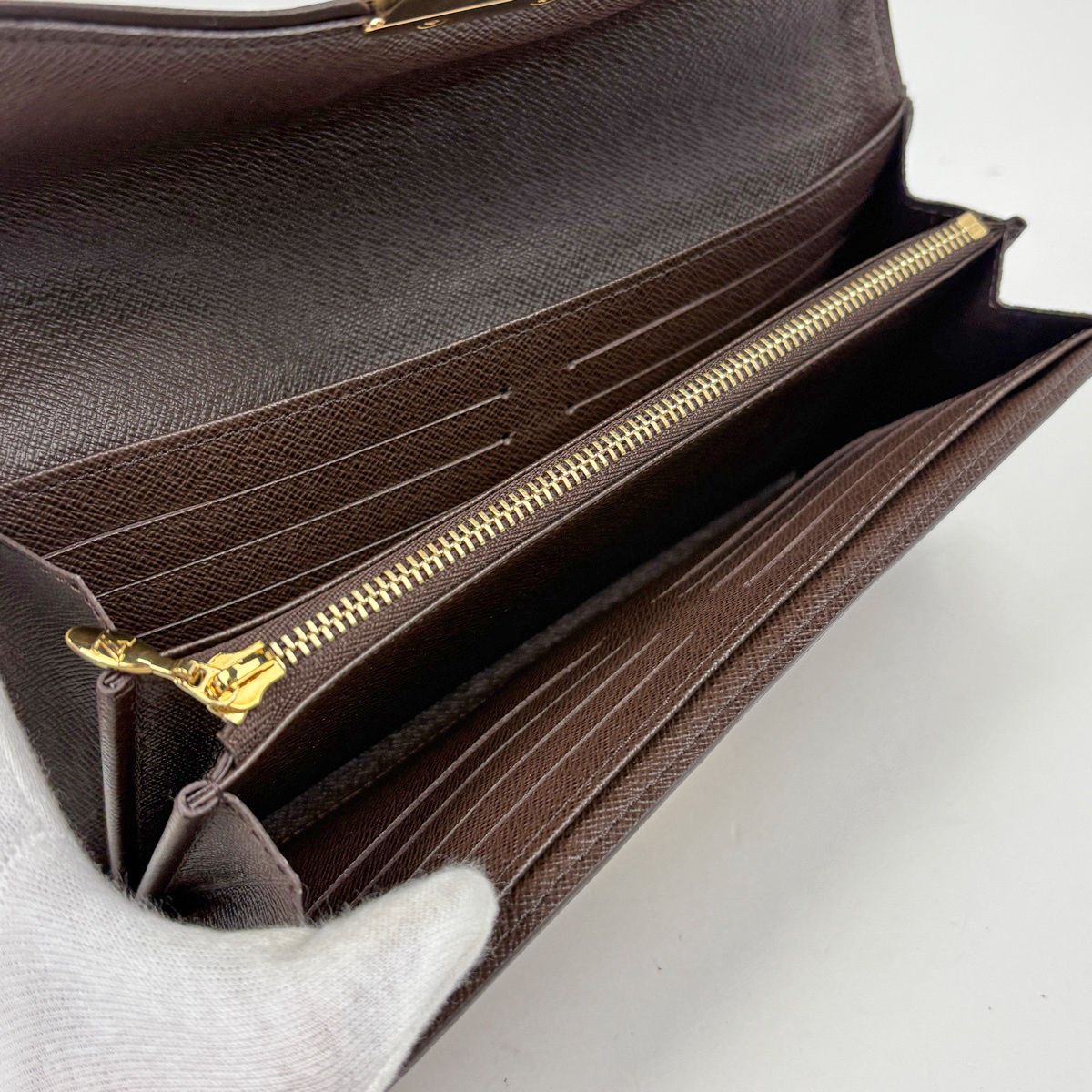 Louis Vuitton Portefeuille Sistena Wallet Bifold Damier Brown — view 4