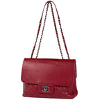 Chanel Shoulder Bag CC Logo Double Face Caviar Leather
