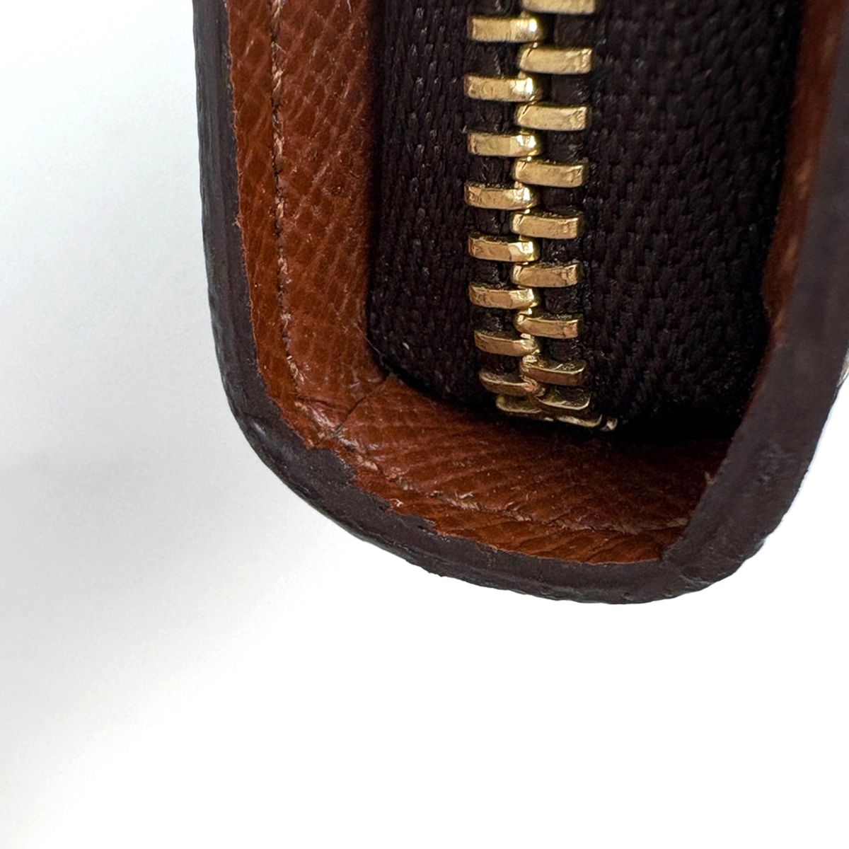 Louis Vuitton Porto Monnaie Zip Wallet Monogram Brown — view 3