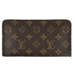 Louis Vuitton Porto Monnaie Zip Wallet Monogram Brown