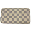 Louis Vuitton Zippy Wallet Round Zip Damier Azur White