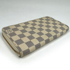 Louis Vuitton Zippy Wallet Round Zip Damier Azur White — view 2
