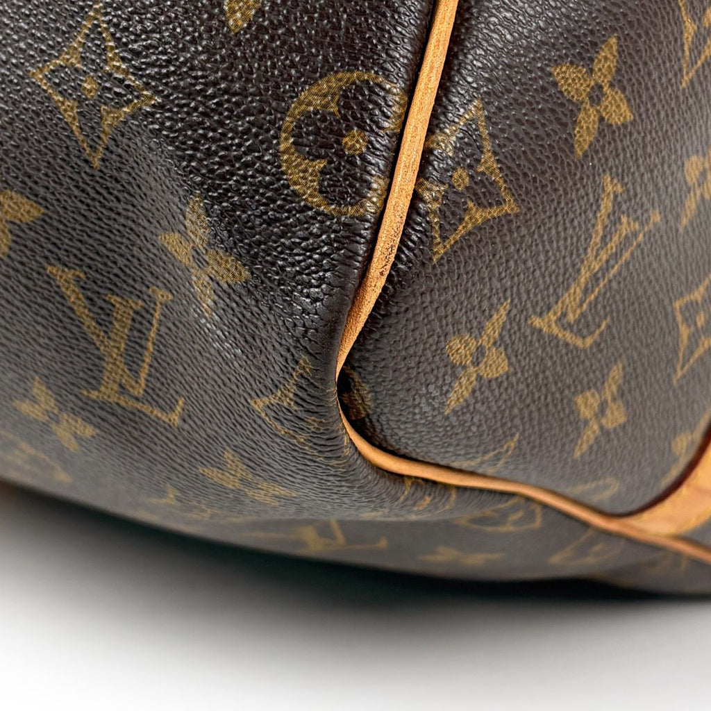 Louis Vuitton Keepall Bandouliere 55 Boston Bag 2-Way Monogram Brown — view 3
