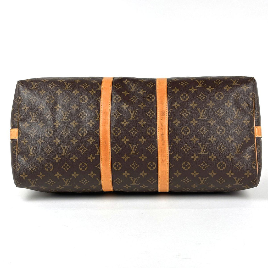 Louis Vuitton Keepall Bandouliere 55 Boston Bag 2-Way Monogram Brown — view 2