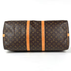 Louis Vuitton Keepall Bandouliere 55 Boston Bag 2-Way Monogram Brown — view 2