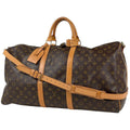 Louis Vuitton Keepall Bandouliere 55 Boston Bag 2-Way Monogram Brown